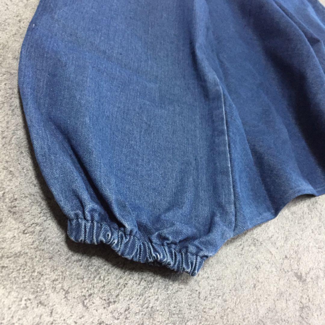 【美品】【特注一点物】デニムサルエルパンツ 古着ビンテージ韓国y2kグランジ