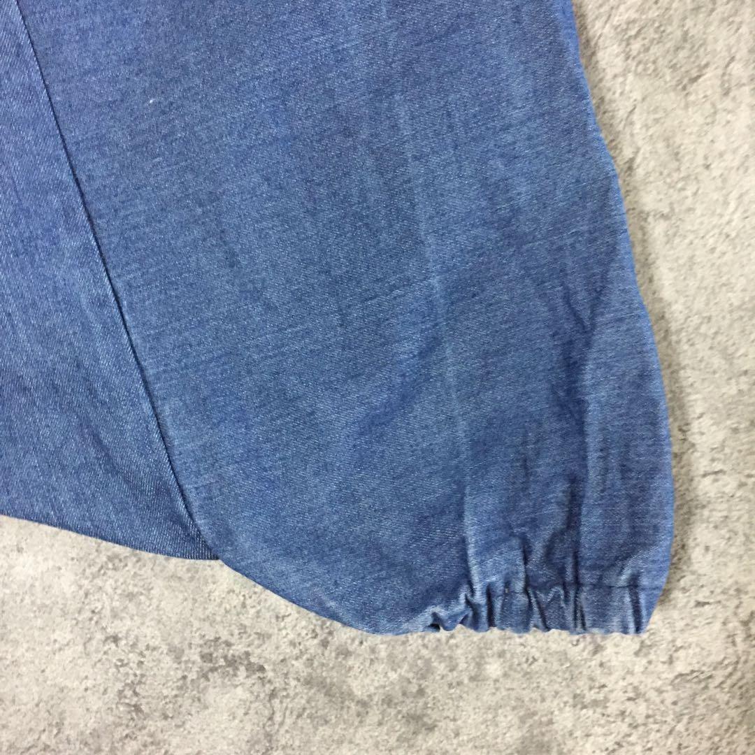 【美品】【特注一点物】デニムサルエルパンツ 古着ビンテージ韓国y2kグランジ