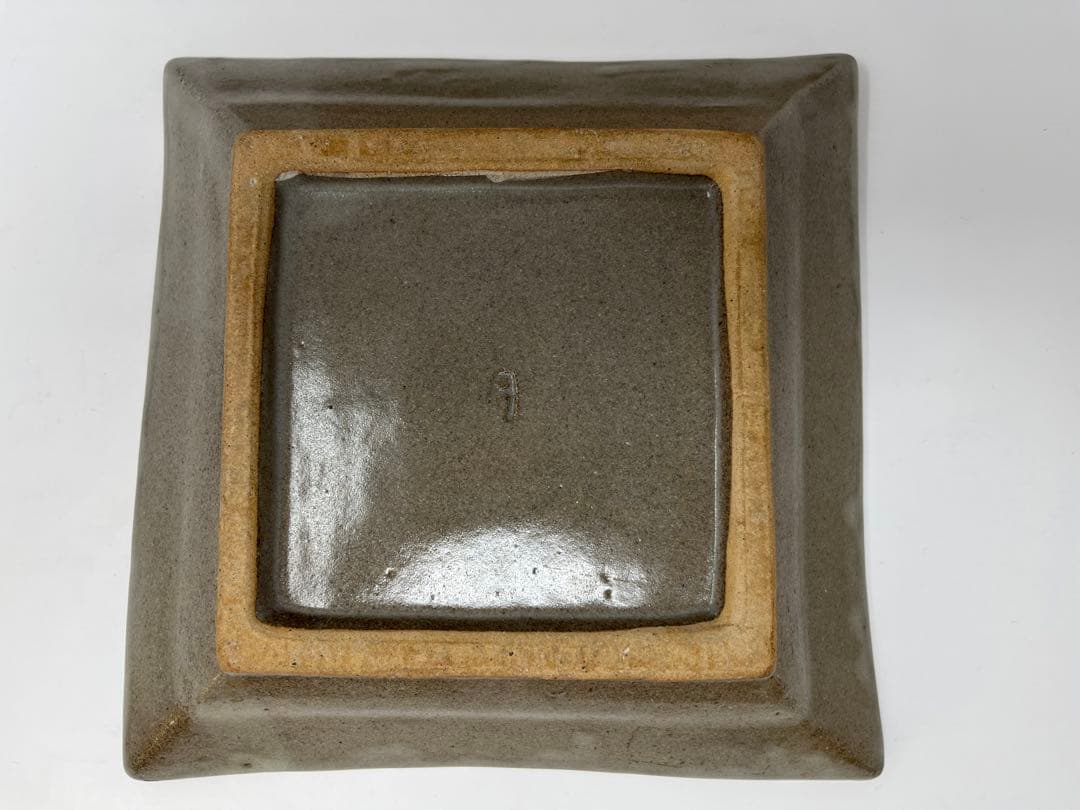 象嵌角皿 人間国宝 島岡達三