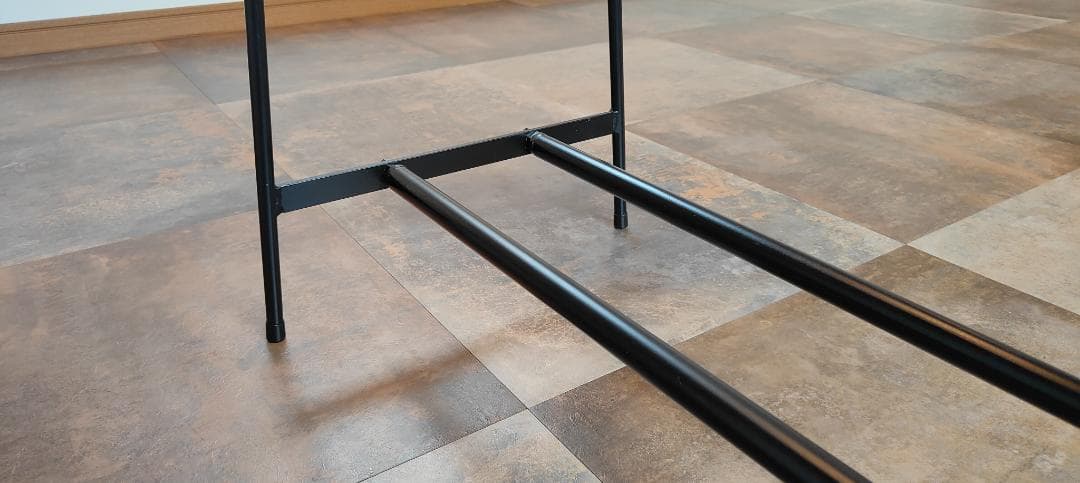 MOON　アイアン ハンガーラック 下段２本 店舗什器 スチール 展示