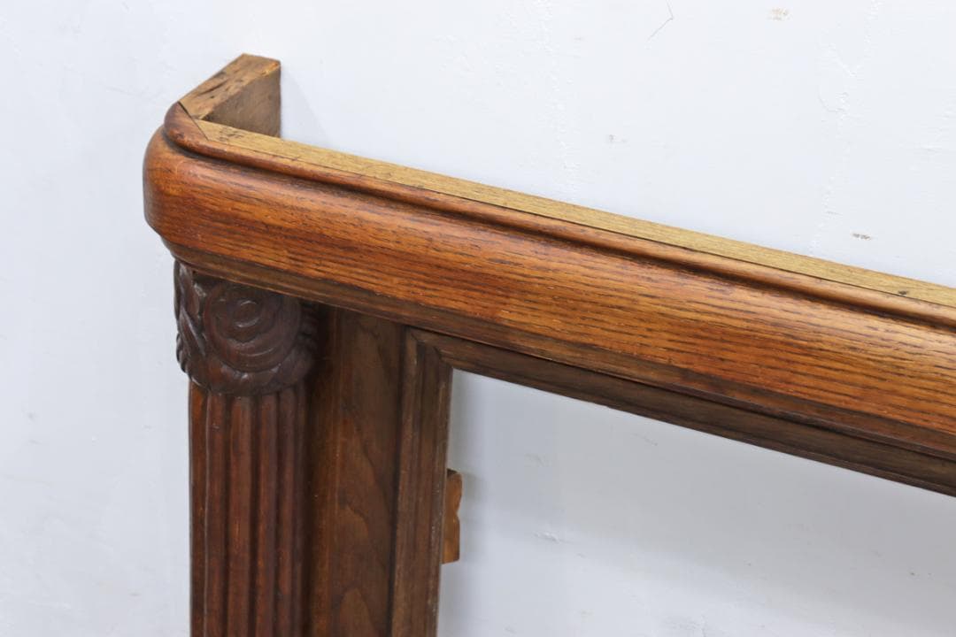 ヴィンテージ オーク無垢材 額 装飾 フレーム オブジェ 木枠 店舗什器