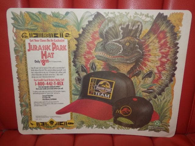 マクドナルド★ポスター★38★ビンテージ★壁掛け★ジュラシックパーク★恐竜