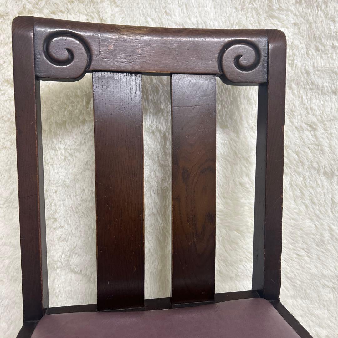 【良品】ハイバックチェア　ダイニングチェア　イギリス　アンティーク