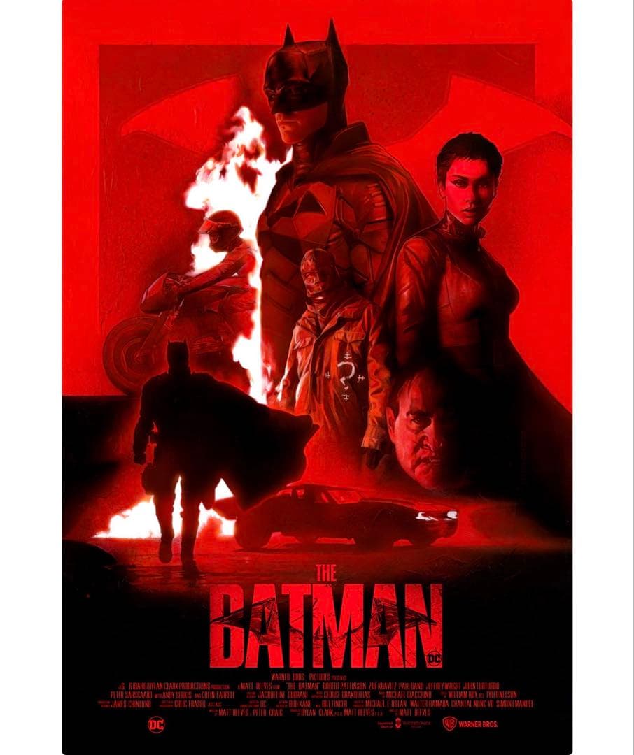 THE BATMAN スクリーンプリント ポスター 全世界55枚 限定