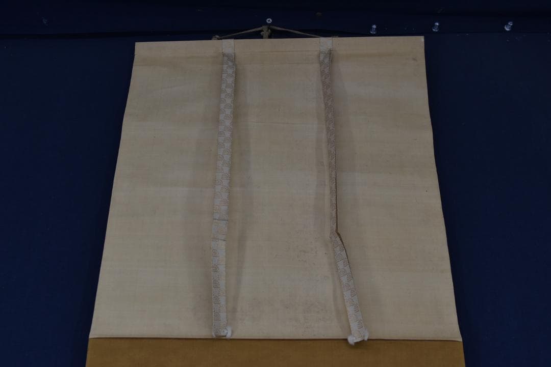 【真作】寺崎廣業/寺崎広業/月下梅花図/掛軸☆宝船☆Z-744