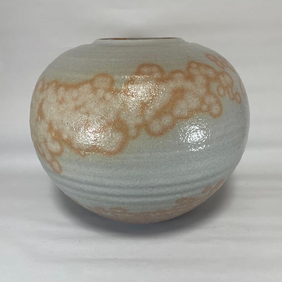 萩焼　大壺　椿秀窯　大賀和幸　木箱入り　未使用　花瓶　壺