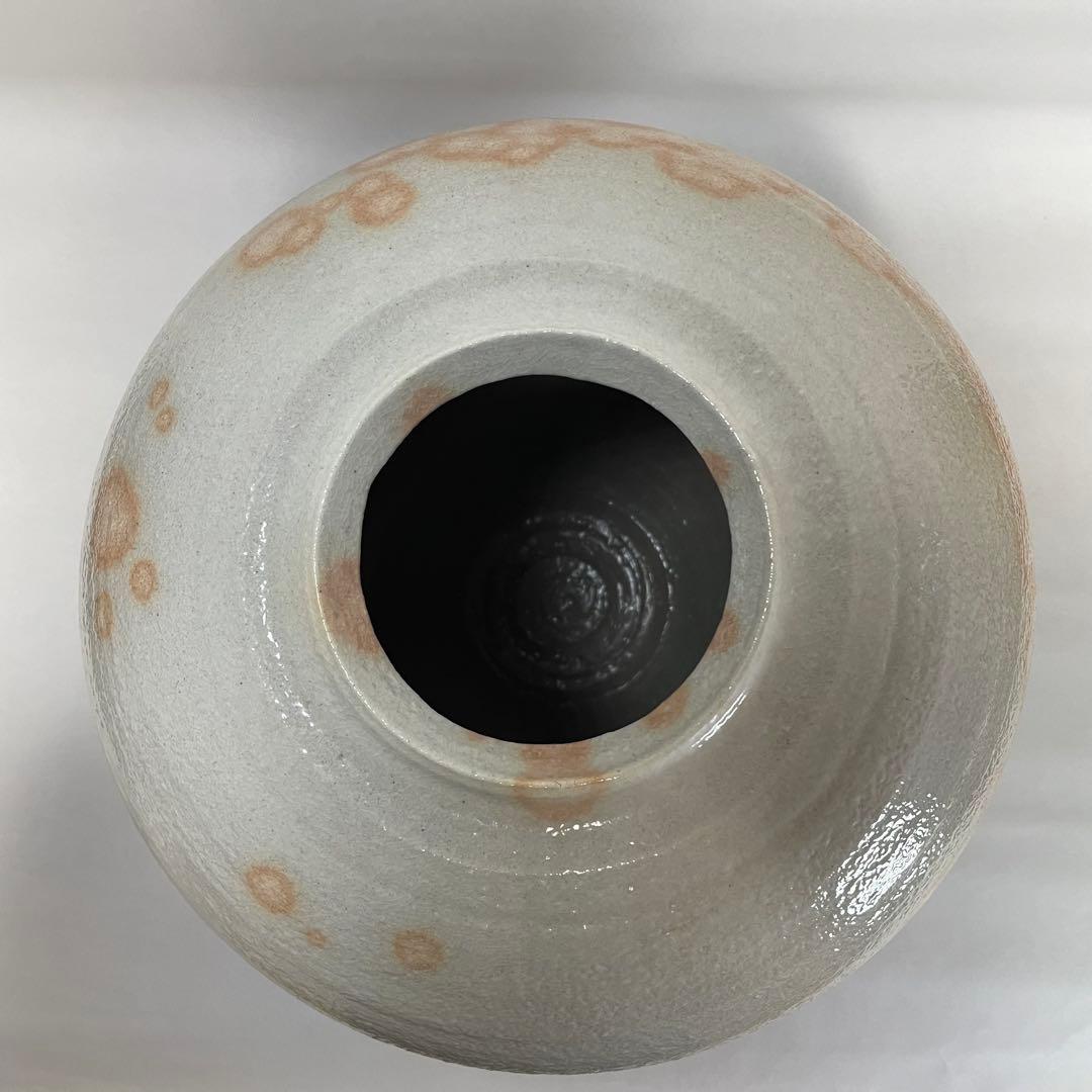 萩焼　大壺　椿秀窯　大賀和幸　木箱入り　未使用　花瓶　壺