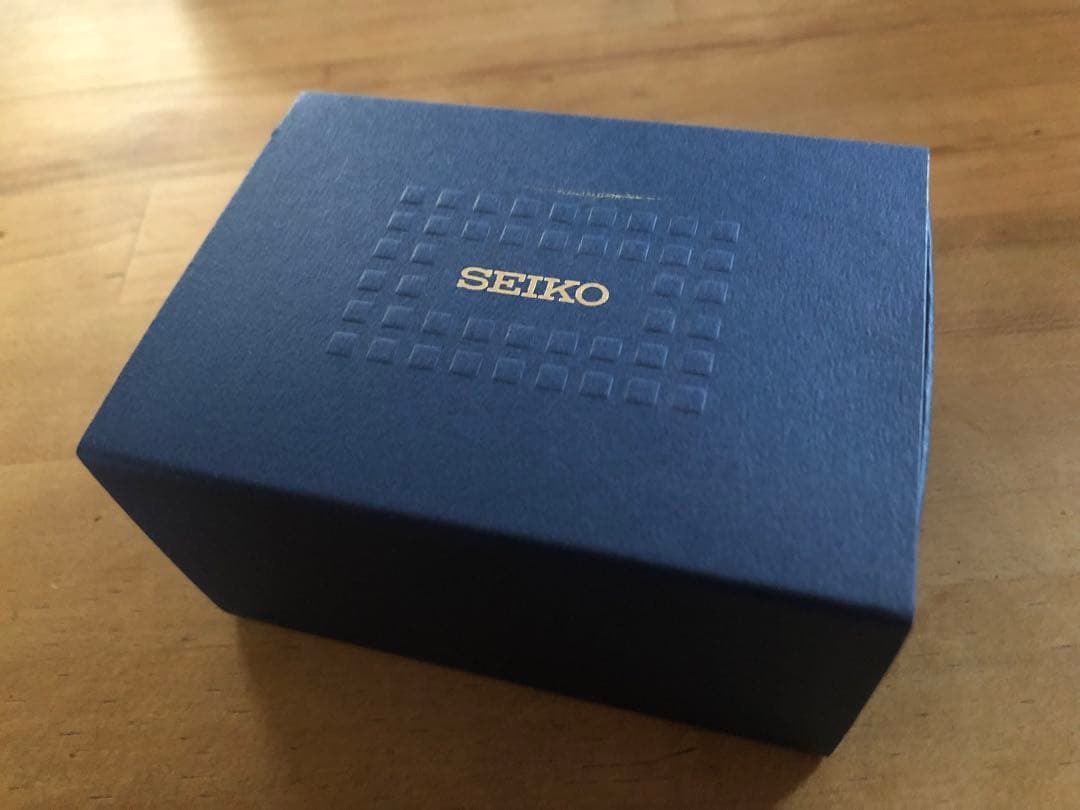 SEIKO 自動巻き時計 ネイビー　価格交渉OK