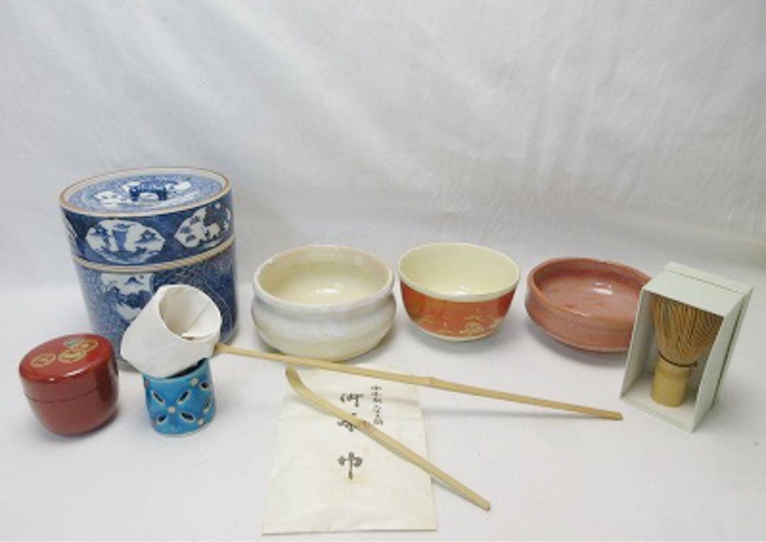 ほぼ未使用 茶道具 桑 短册箱 茶箱十一点セット 茶道具一式 茶道