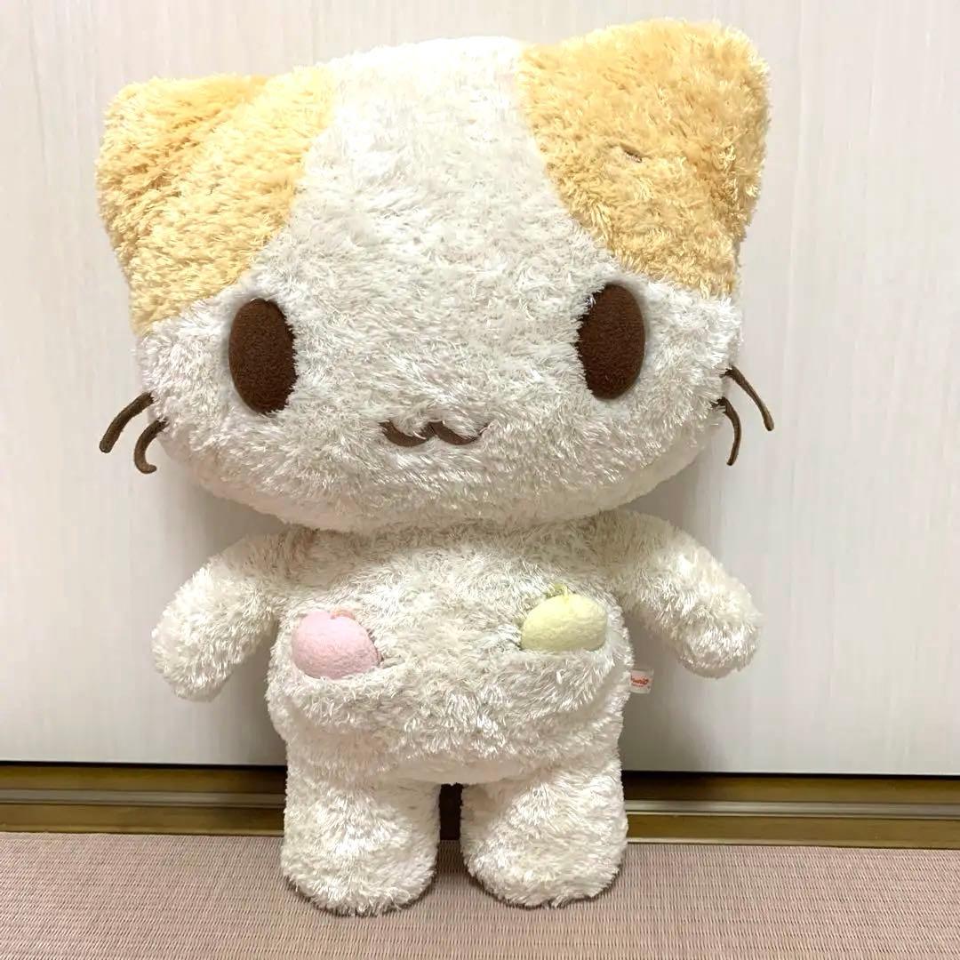 レア☆マシュマロみたいなふわふわにゃんこ☆ぬいぐるみ☆サンリオ☆希少34cm