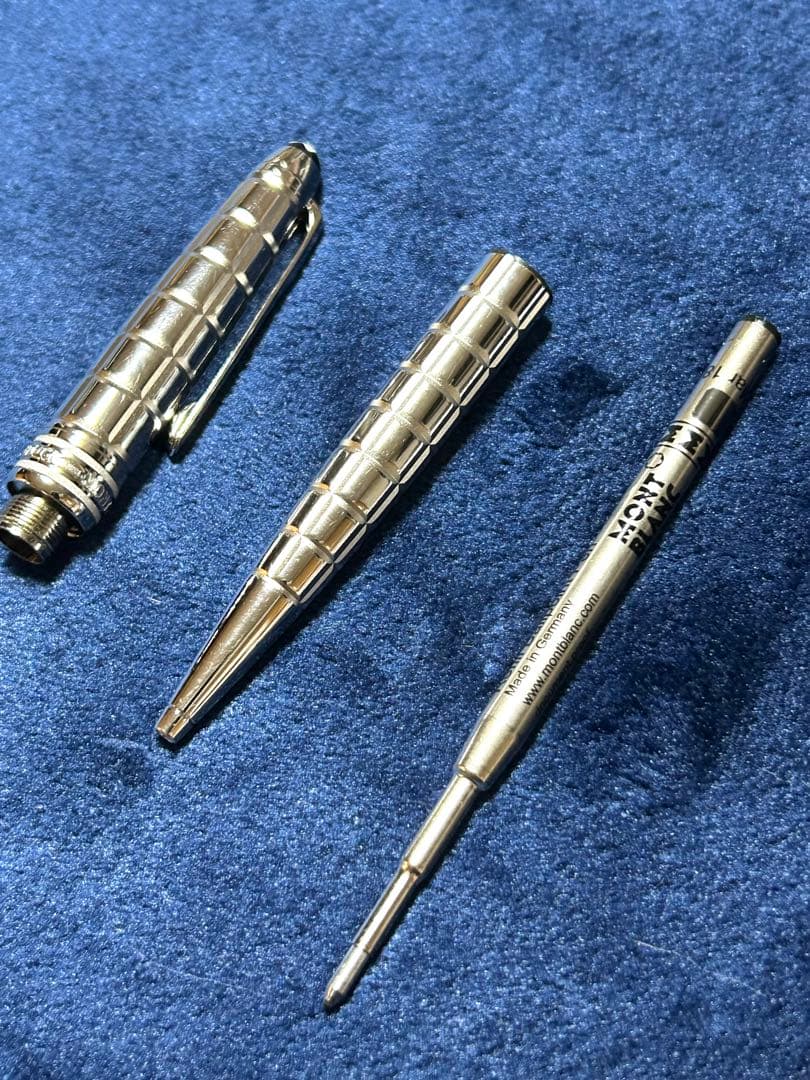 モンブラン ボールペン 164 ソリテール プラチナプレート ファセット