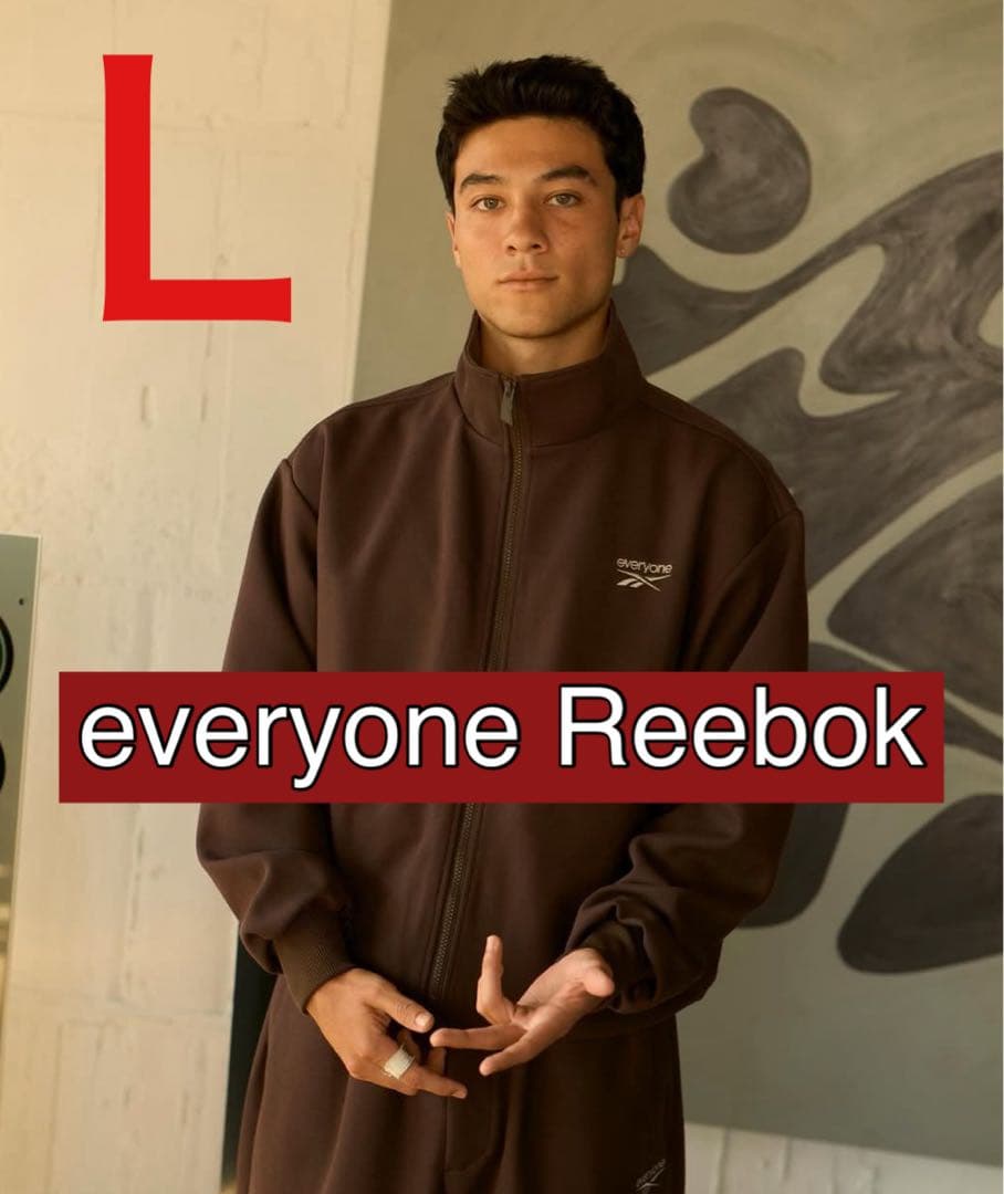 everyone REEBOK CLASSIC TRACK JACKET 茶 L