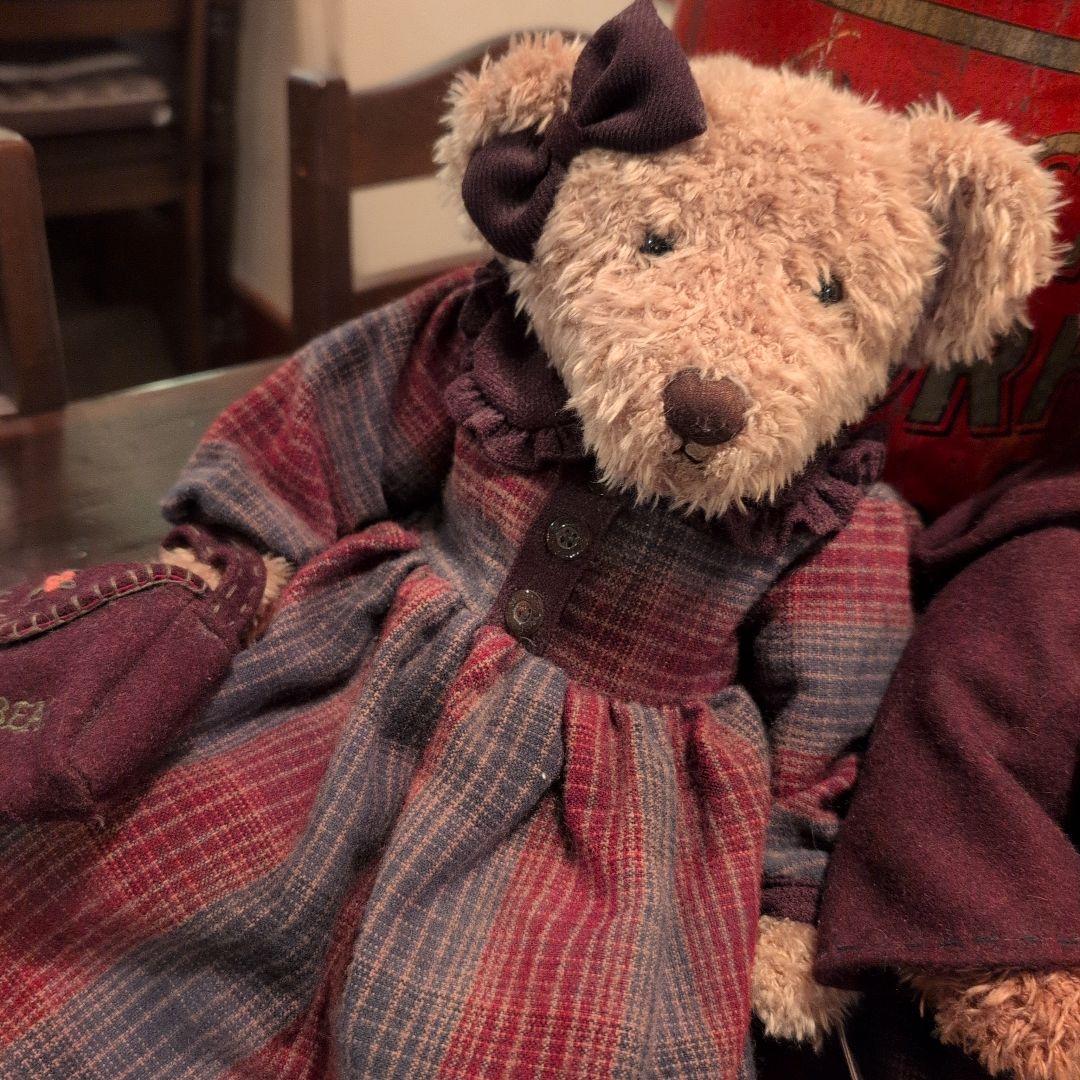 RUSS社　テディベアペアビンテージドール