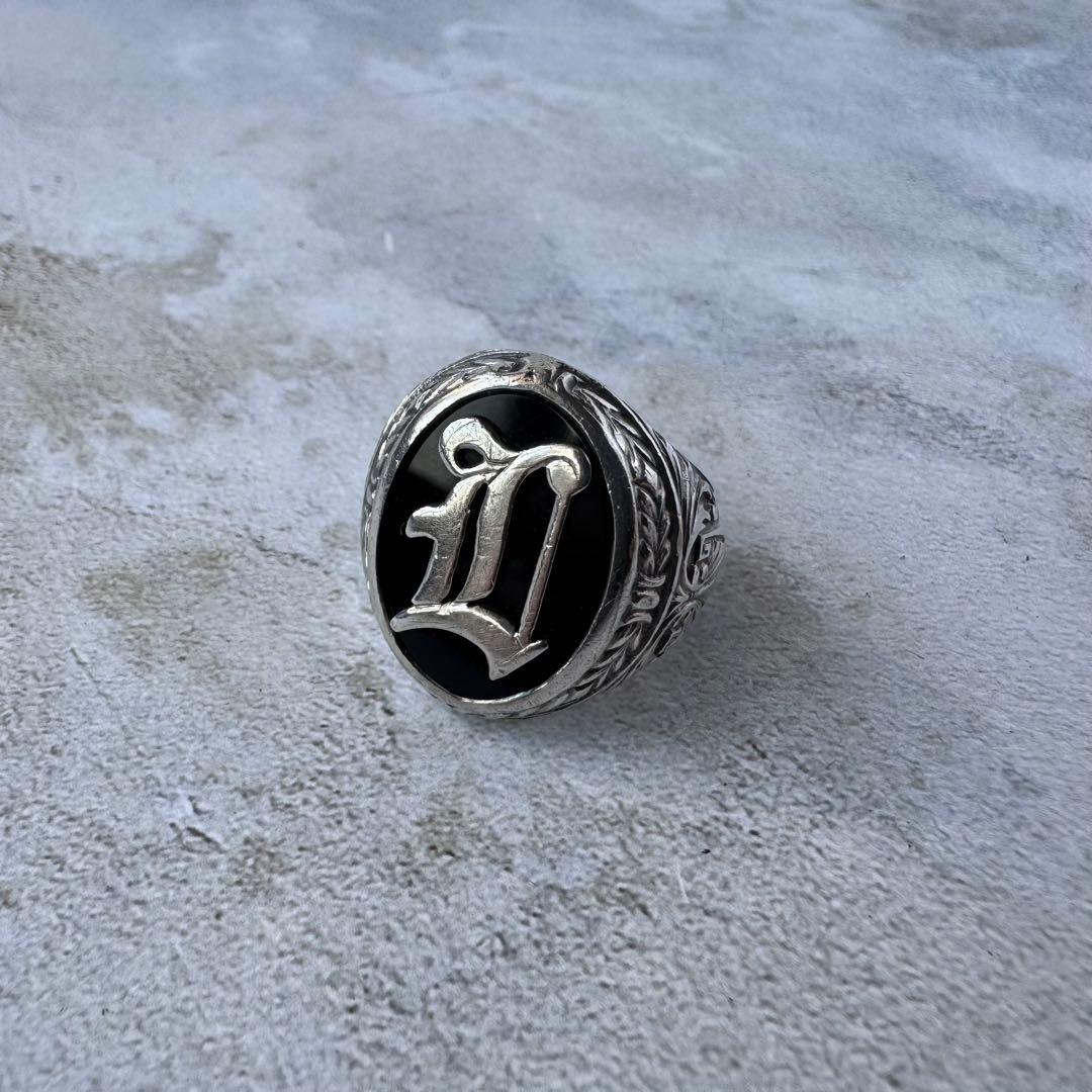 ヴィンテージ オールドイングリッシュリング シルバー925 11号 USA製