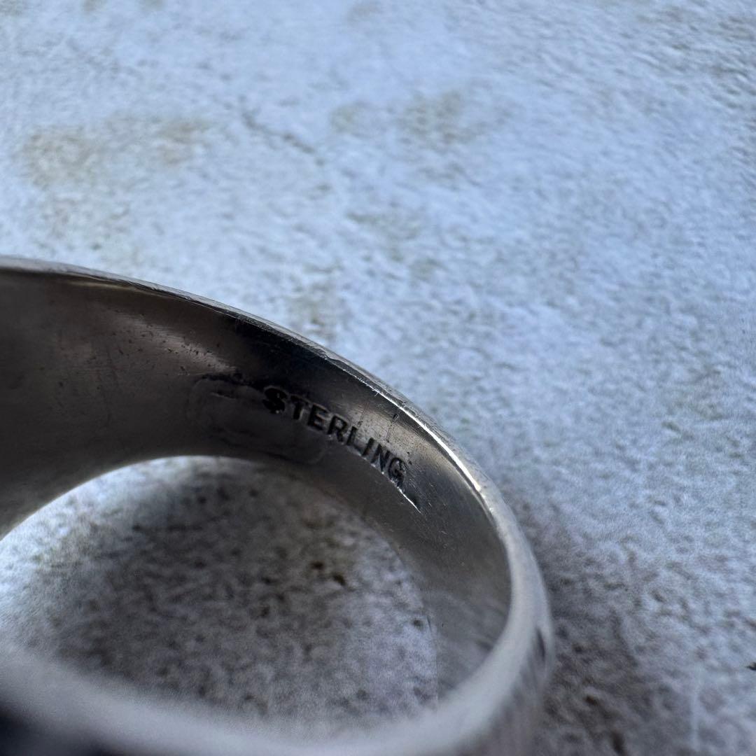 ヴィンテージ オールドイングリッシュリング シルバー925 11号 USA製