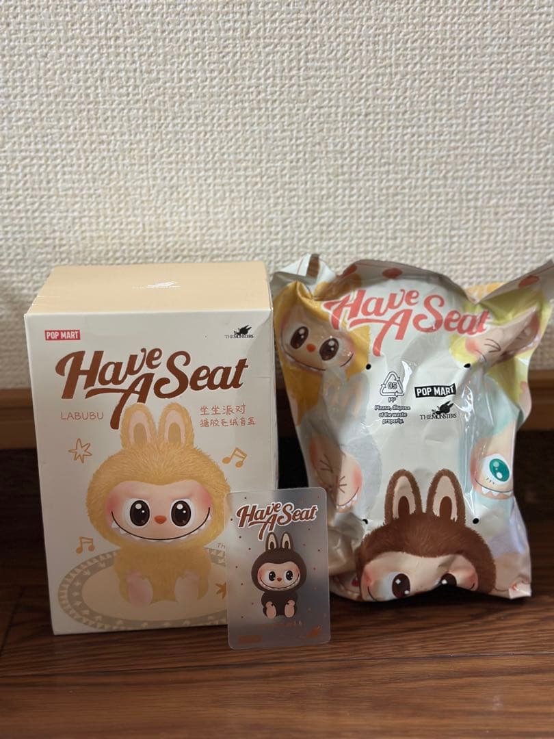 ラブブ LABUBU Have A Seat ぬいぐるみ DUODUO