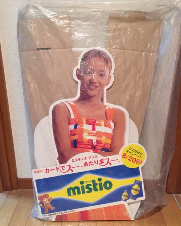 安室奈美恵 mistio 立看板 新品未使用 20年前のものです