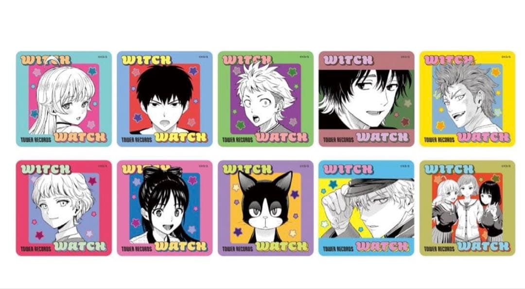 ウィッチウォッチ　タワーレコード　アクリルバッジコレクション　box
