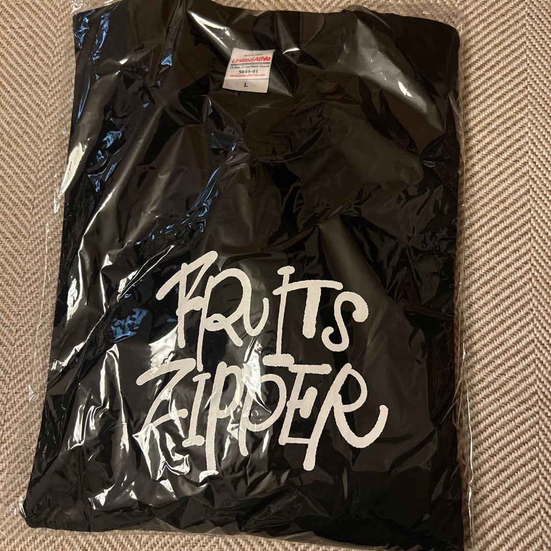 フルーツジッパー FRUITS ZIPPERスウェットver.2（ブラック）L