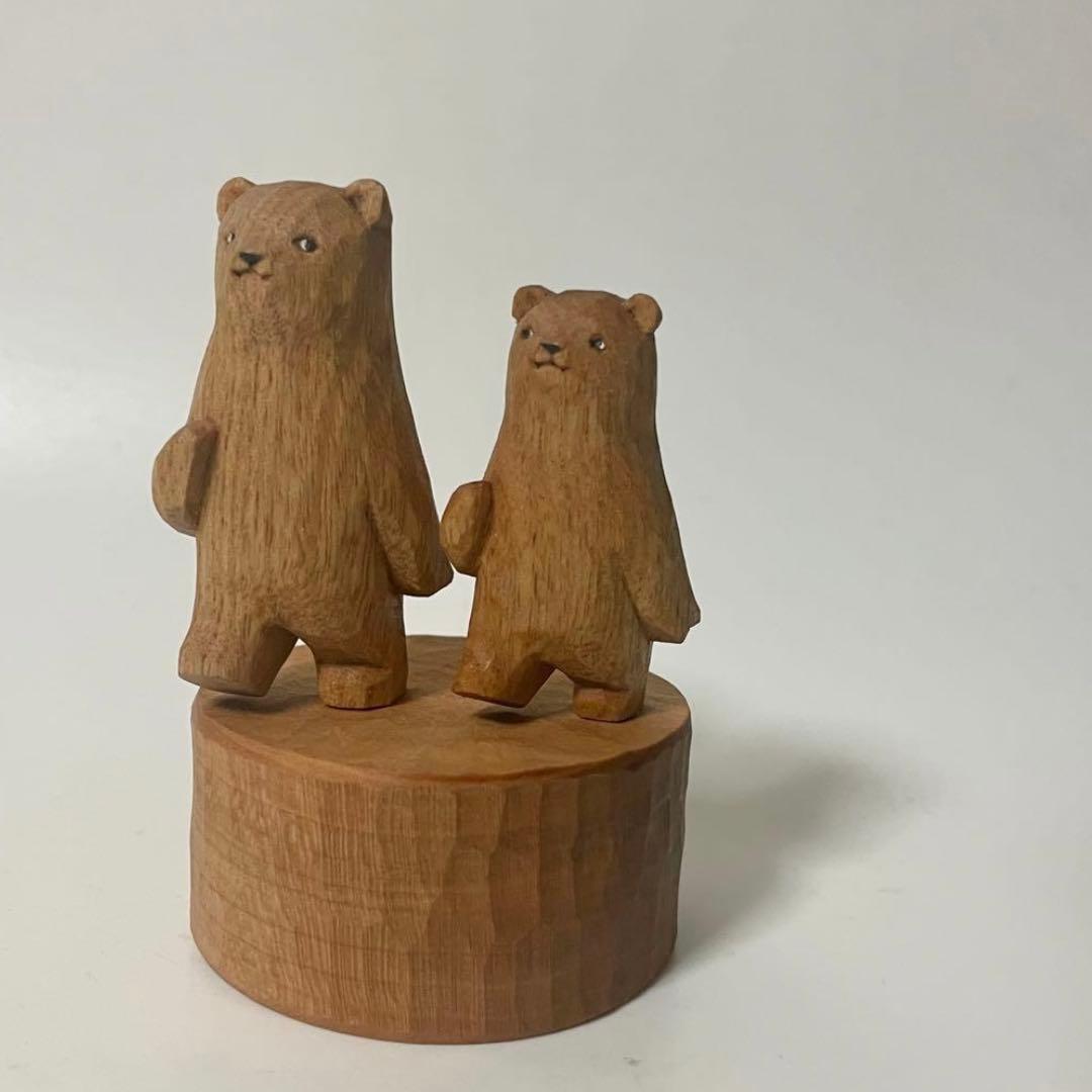 江籠正樹　クマ　木彫りの熊　kiyata きたかぜパンチ三谷龍二