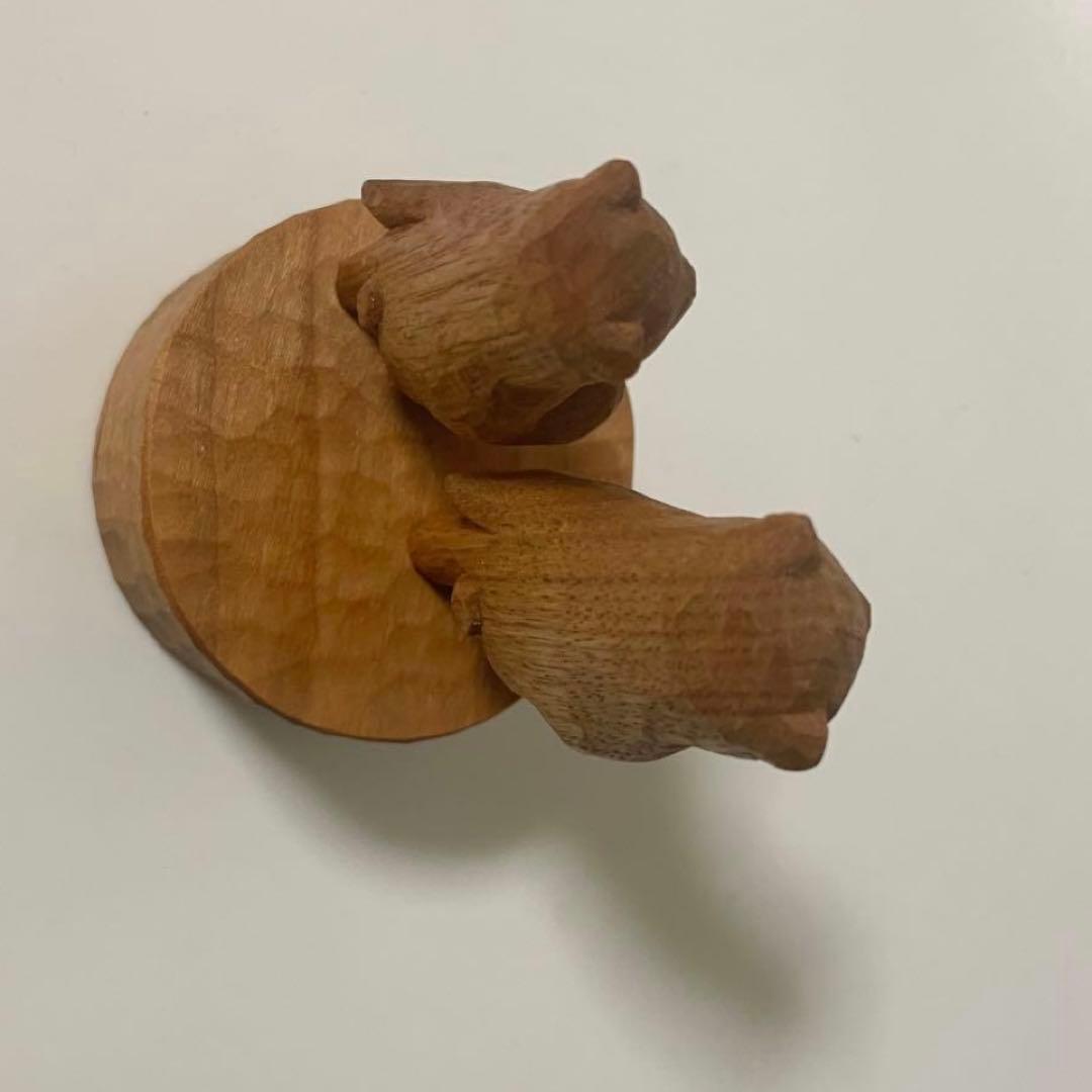 江籠正樹　クマ　木彫りの熊　kiyata きたかぜパンチ三谷龍二