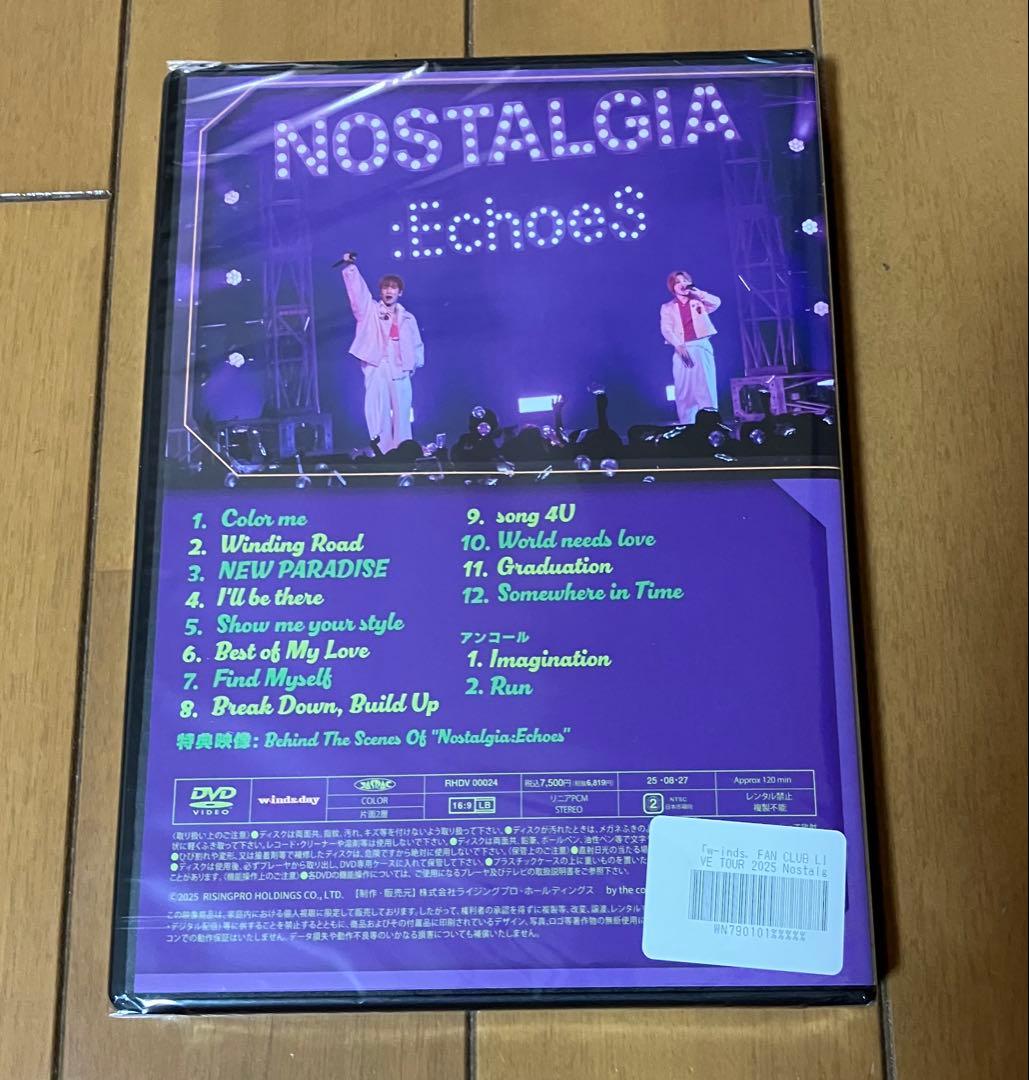新品 w-inds. LIVE Nostalgia:Echoes DVD