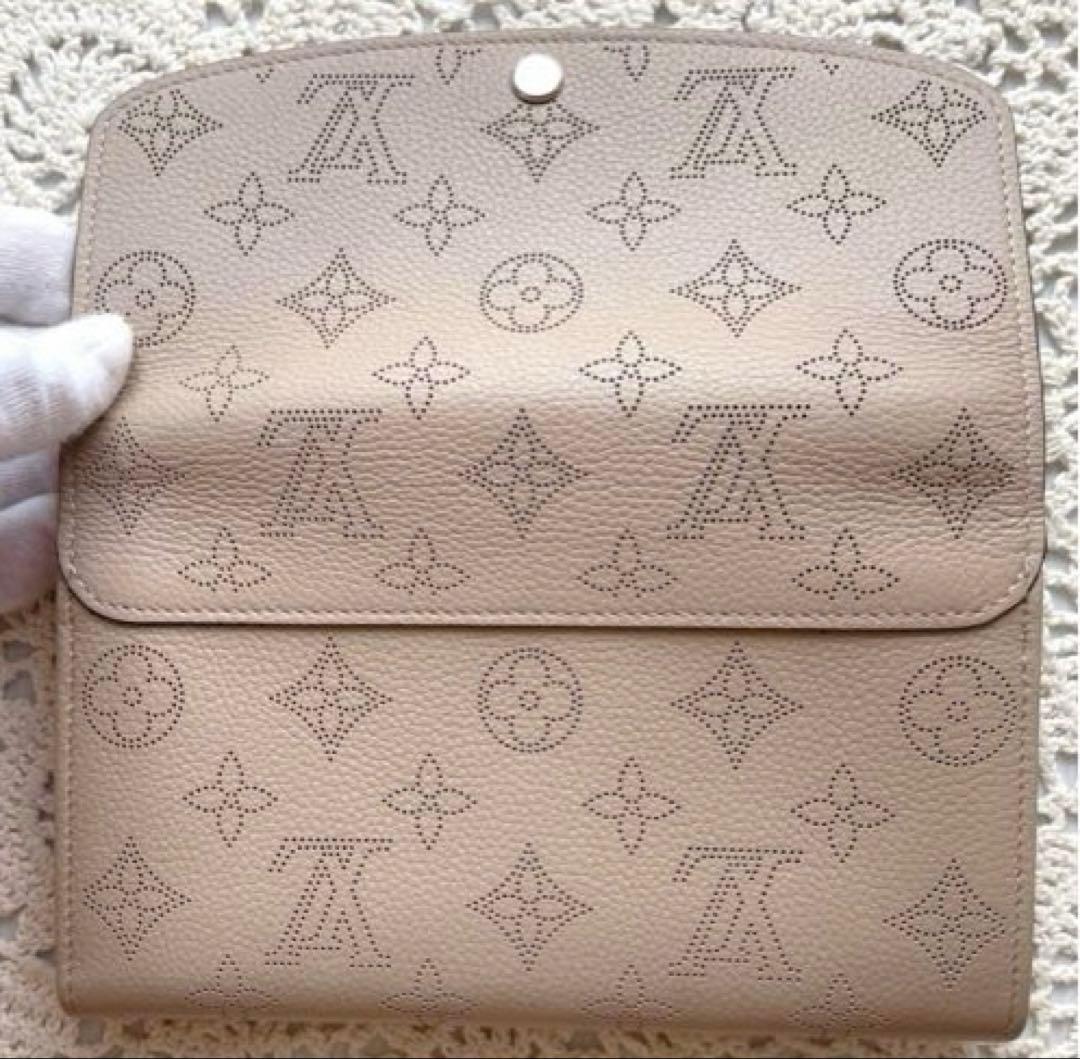 未使用級　ルイヴィトン　マヒナ ポルトフォイユ イリス ガレ