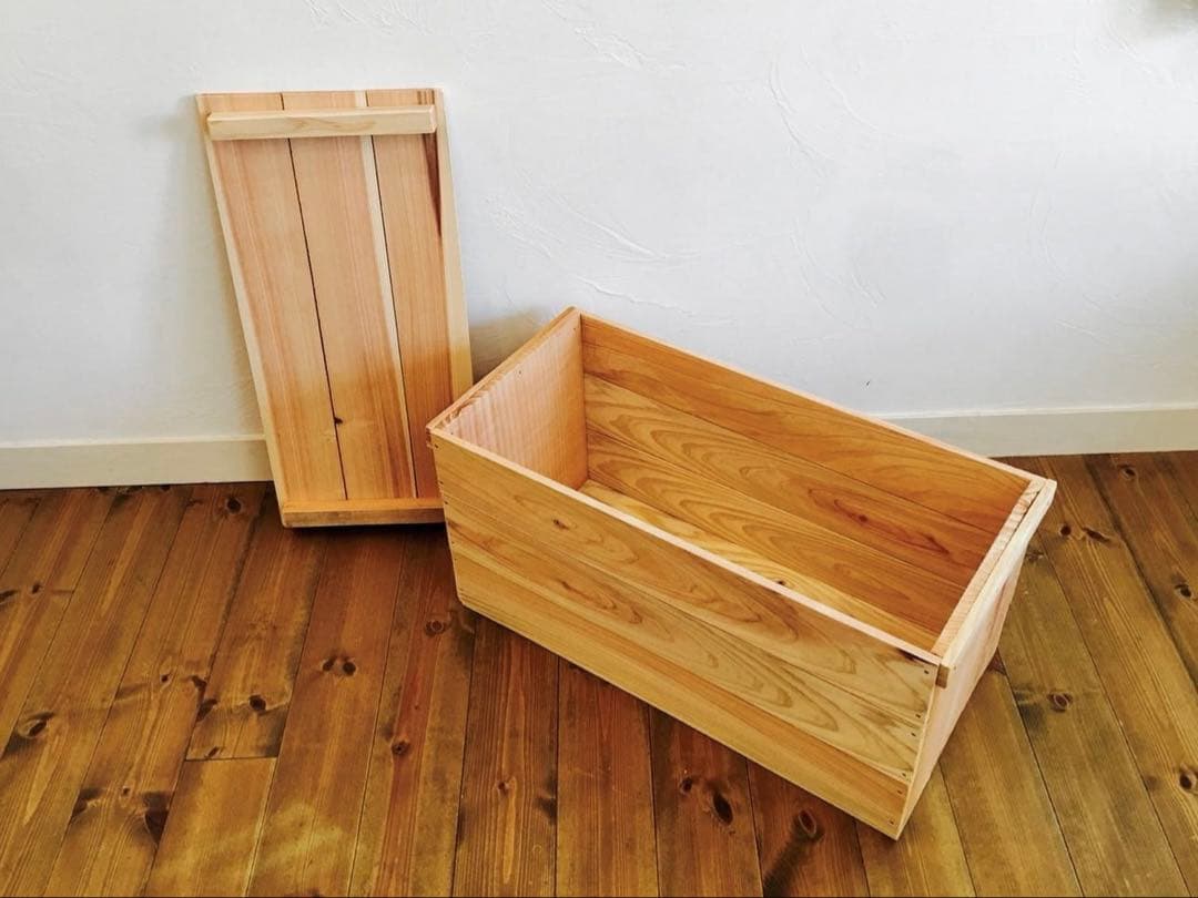 ぽの木 蓋付 通常 りんご箱 5箱