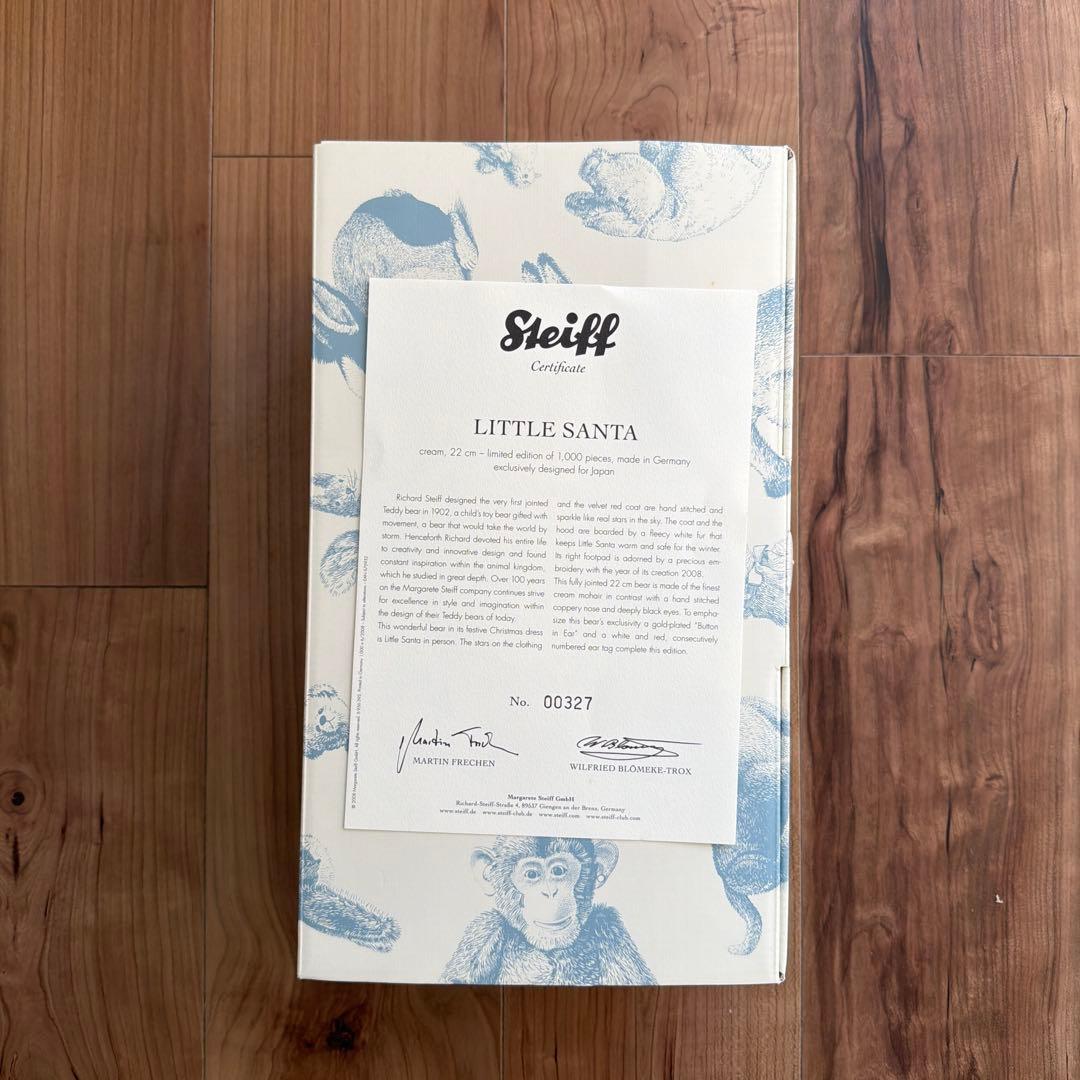 Steiff Little Santa ぬいぐるみ2008