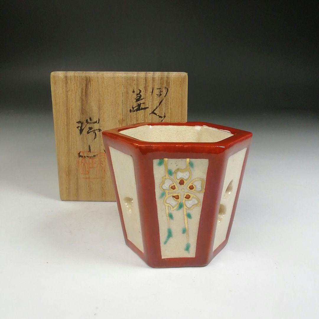 Ｗ７　蓋置　『ぼんぼり　蓋置』『加藤瑞山 造』　共箱　茶道具