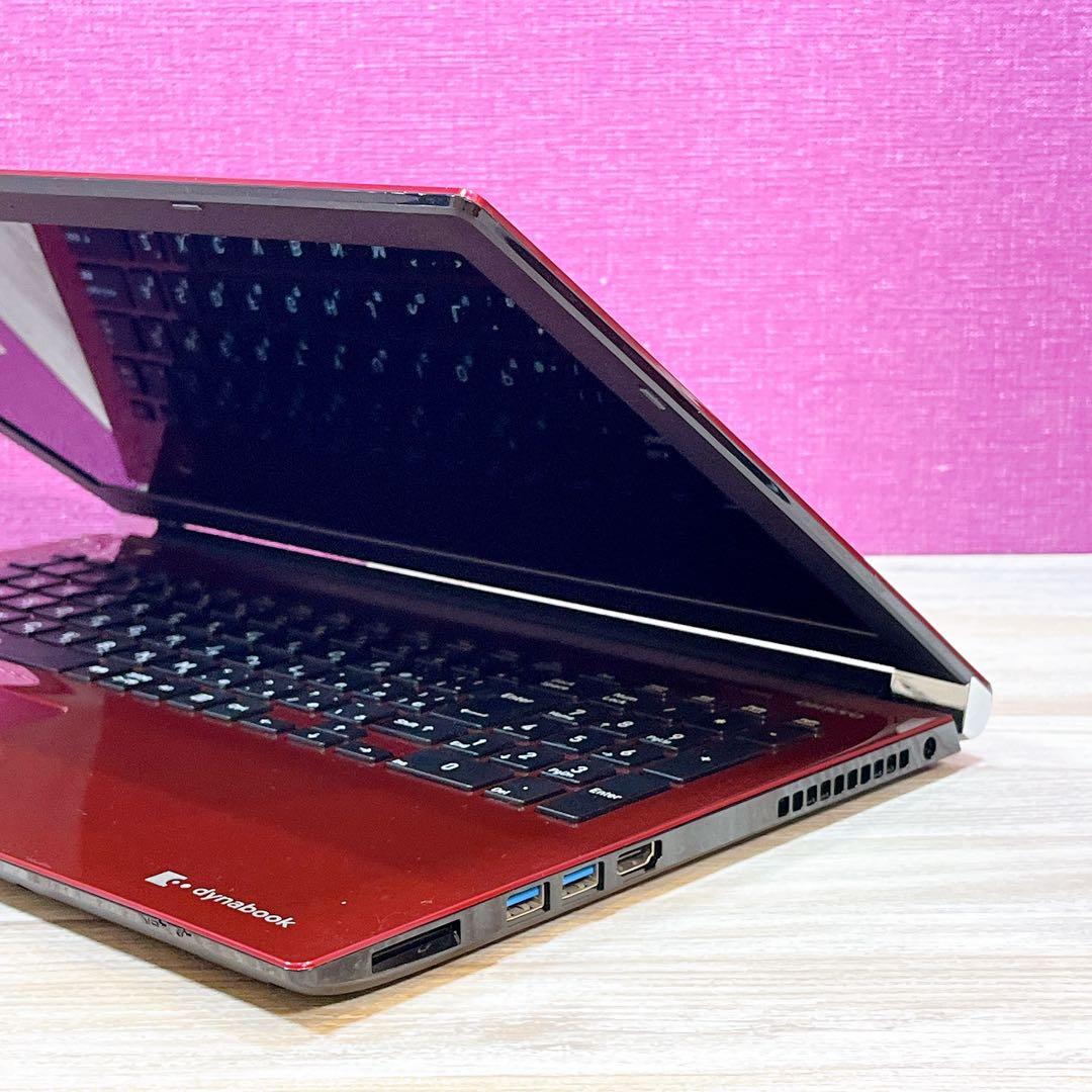 【美品】第8世代i3✨すぐ使える薄型ノートパソコン✨人気の赤✨フルHD✨カメラ付