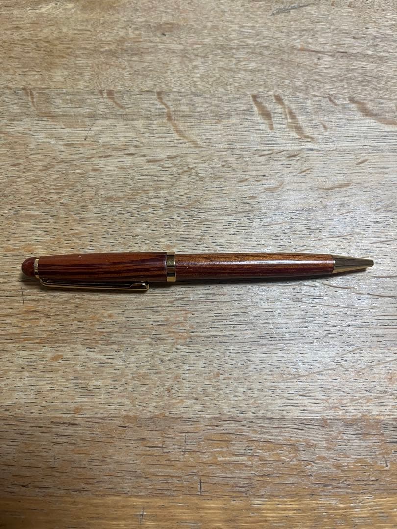 木製ボールペン　ビンテージ(ブランド不明)