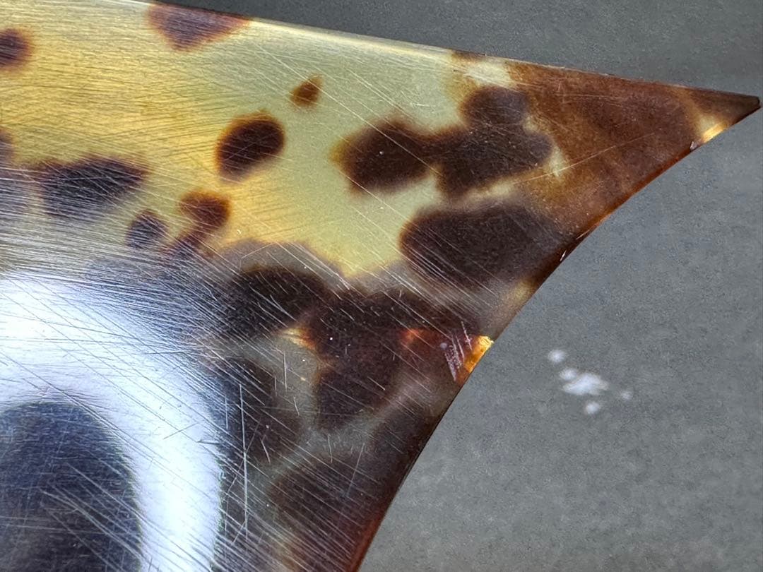 高級　津軽三味線　鼈甲撥　天然素材　バチ　和楽器 民謡　アンティーク　細密細工