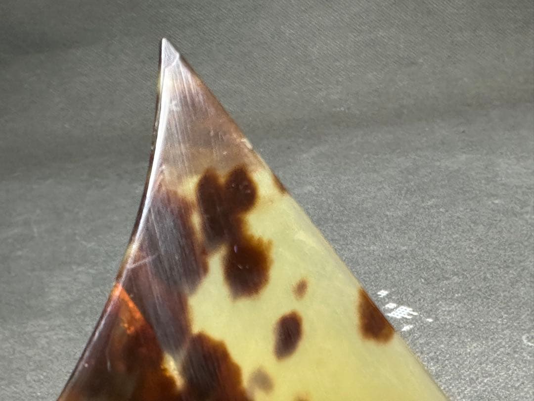 高級　津軽三味線　鼈甲撥　天然素材　バチ　和楽器 民謡　アンティーク　細密細工