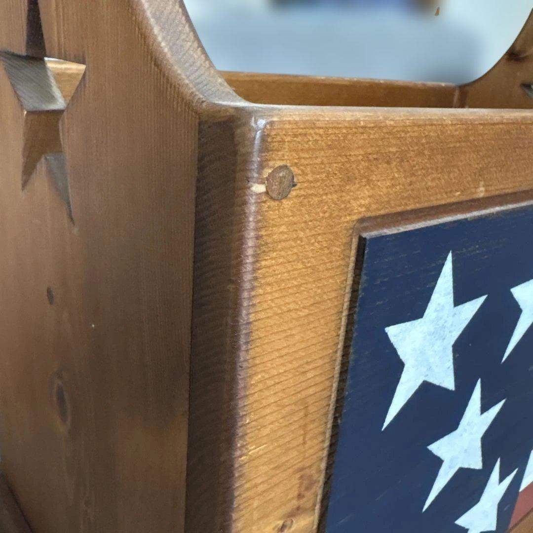 【星条旗】アメリカンカントリー雑貨　マガジンラック