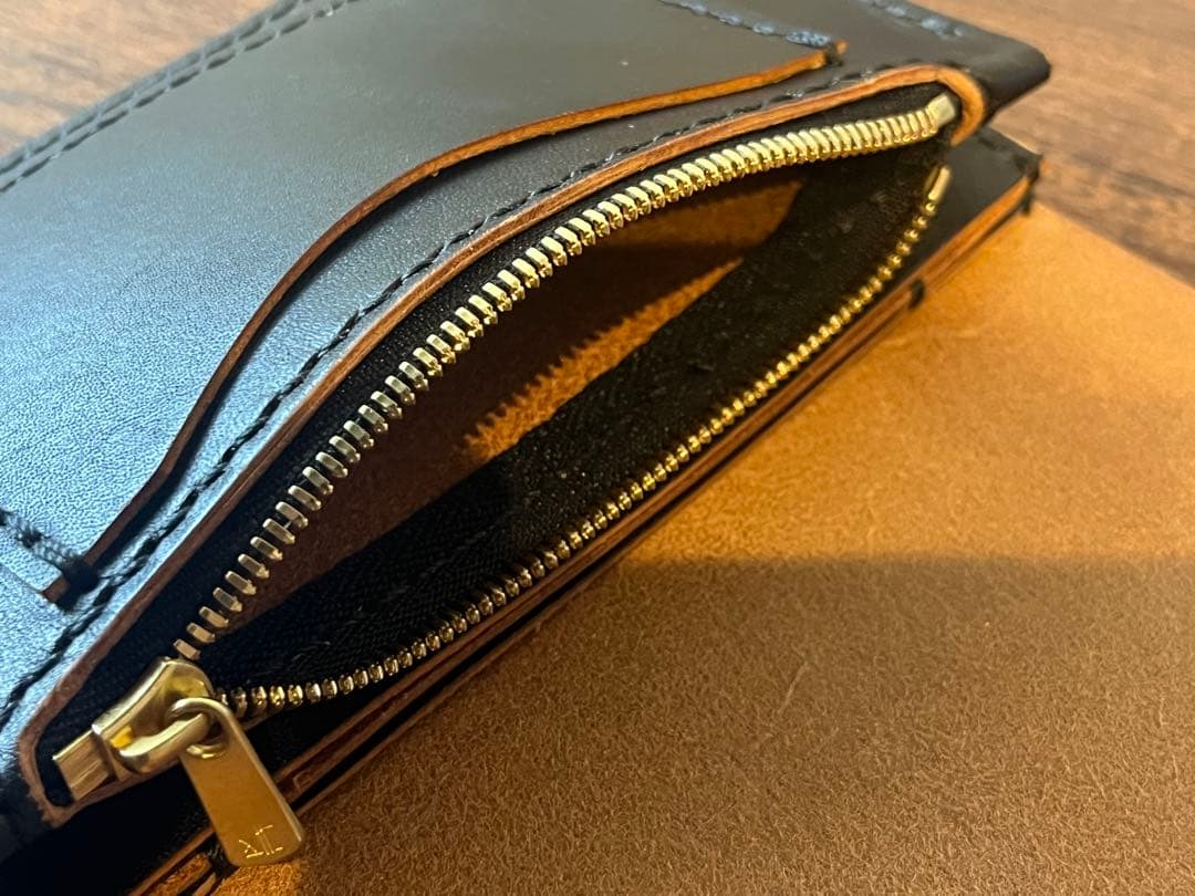 茶芯　トラッカーウォレット　栃木レザー　001