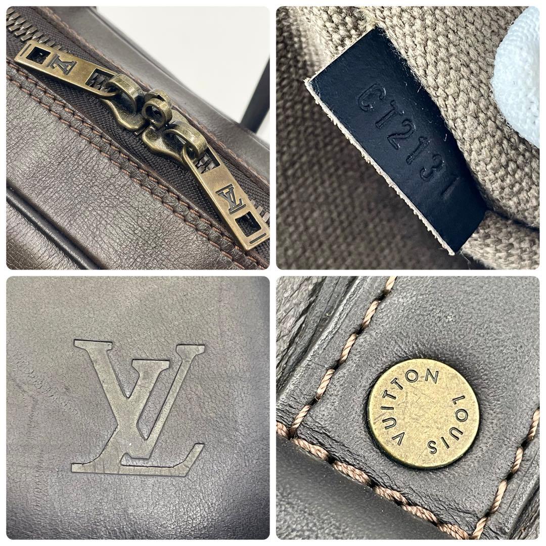 【美品】ルイヴィトン ユタ アコマ バサルト ビジネスバッグ2way A4可