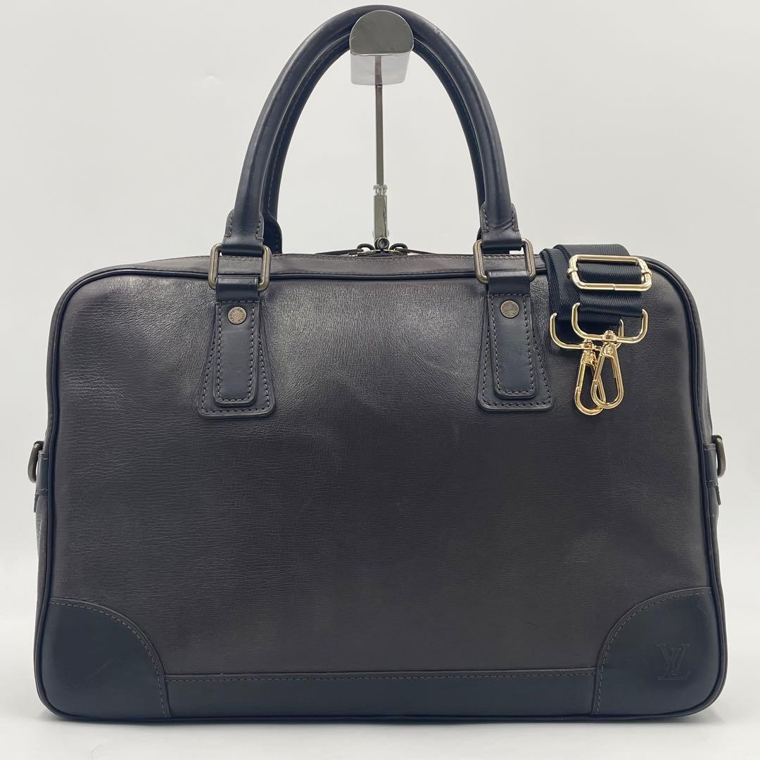 【美品】ルイヴィトン ユタ アコマ バサルト ビジネスバッグ2way A4可