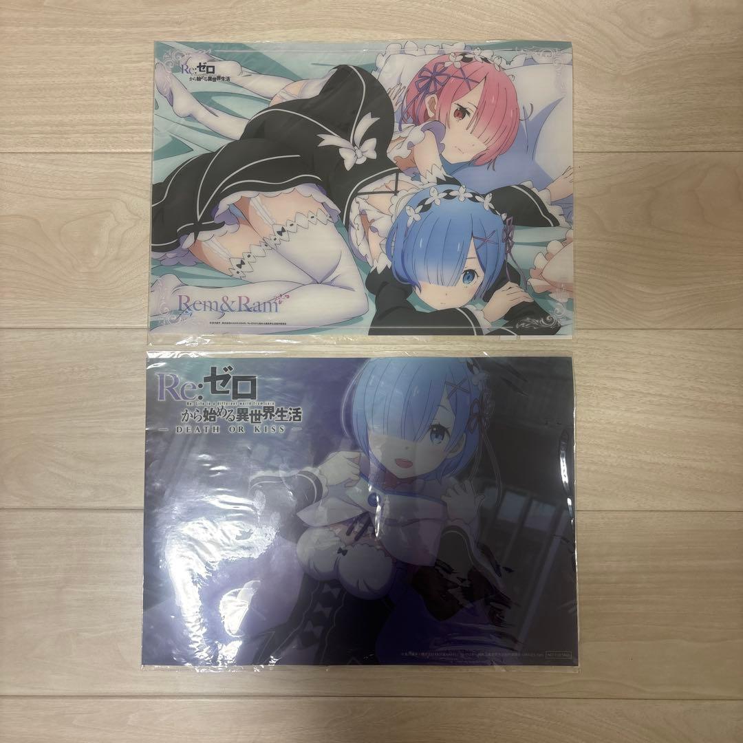 リゼロ Re:ゼロから始める異世界生活 A3クリアポスター レム 2種セット