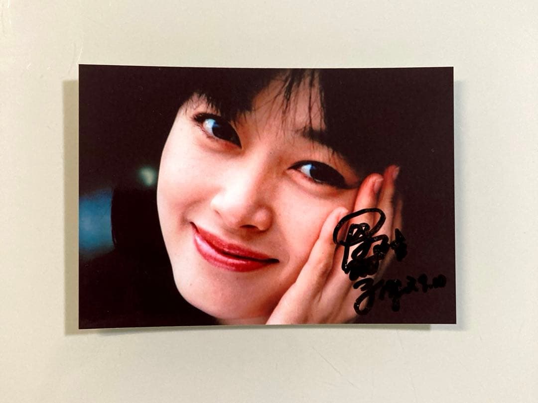 夏目雅子直筆サイン入り写真…