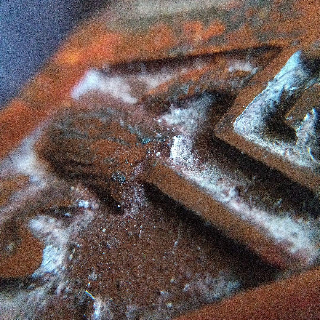 六角形の金属製灰皿　アンティーク　レトロ　記念品