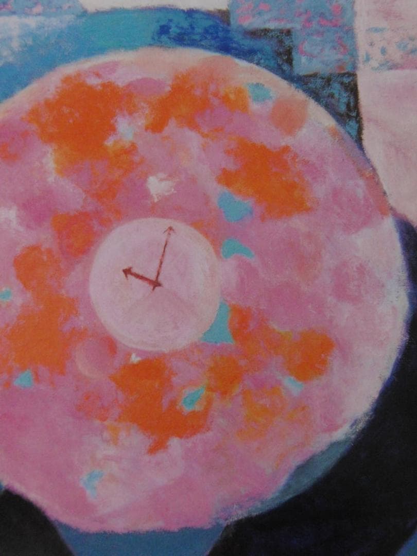 北村綱義、【花時計-2001-】、希少な額装用画集より、新品額装付