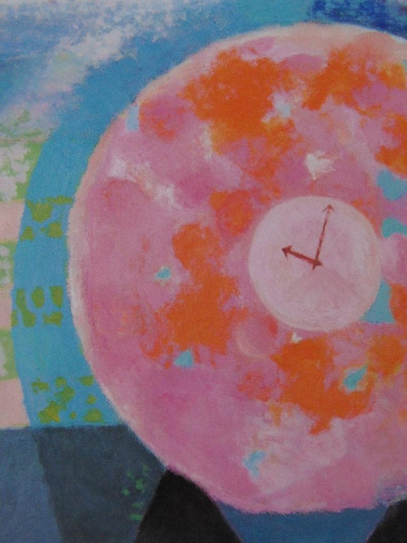 北村綱義、【花時計-2001-】、希少な額装用画集より、新品額装付