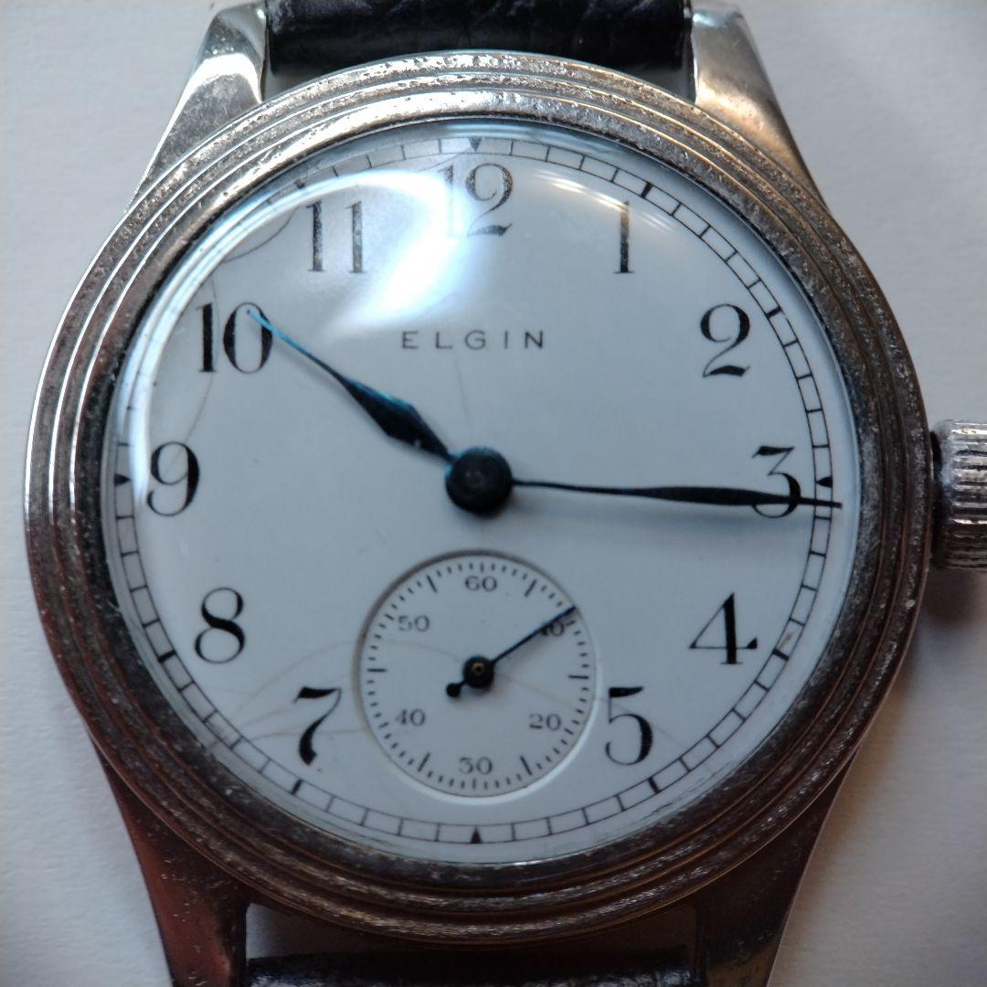 【1910s】ELGIN スモセコ OH済 ヴィンテージ腕時計