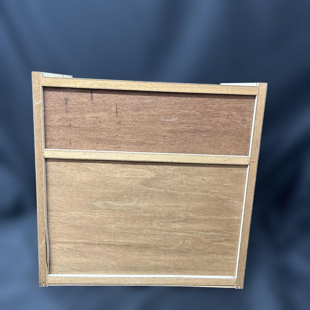 昭和レトロ　レトロポップ　飾り棚　ショーケース　オレンジ　古家具　インテリア