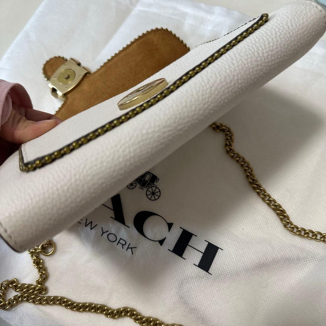 COACH コーチ ウィズ ビーズ タビー チェーンウォレット バッグ