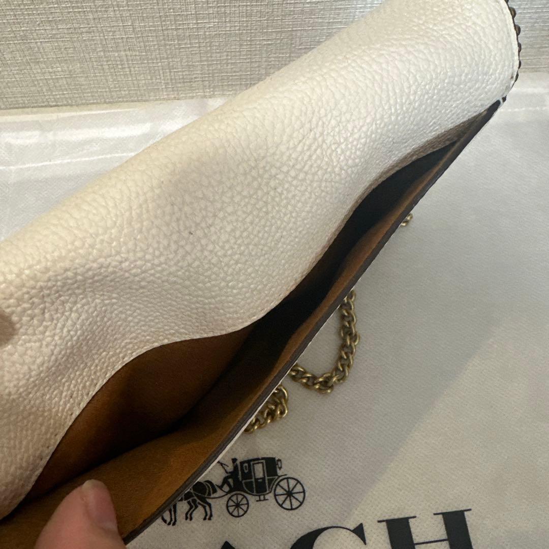 COACH コーチ ウィズ ビーズ タビー チェーンウォレット バッグ