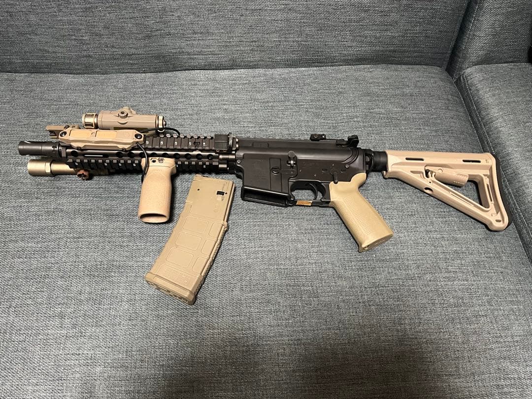 東京マルイ MK18mod1 ガスブロ Pマグ付き PEQ付き 箱有り