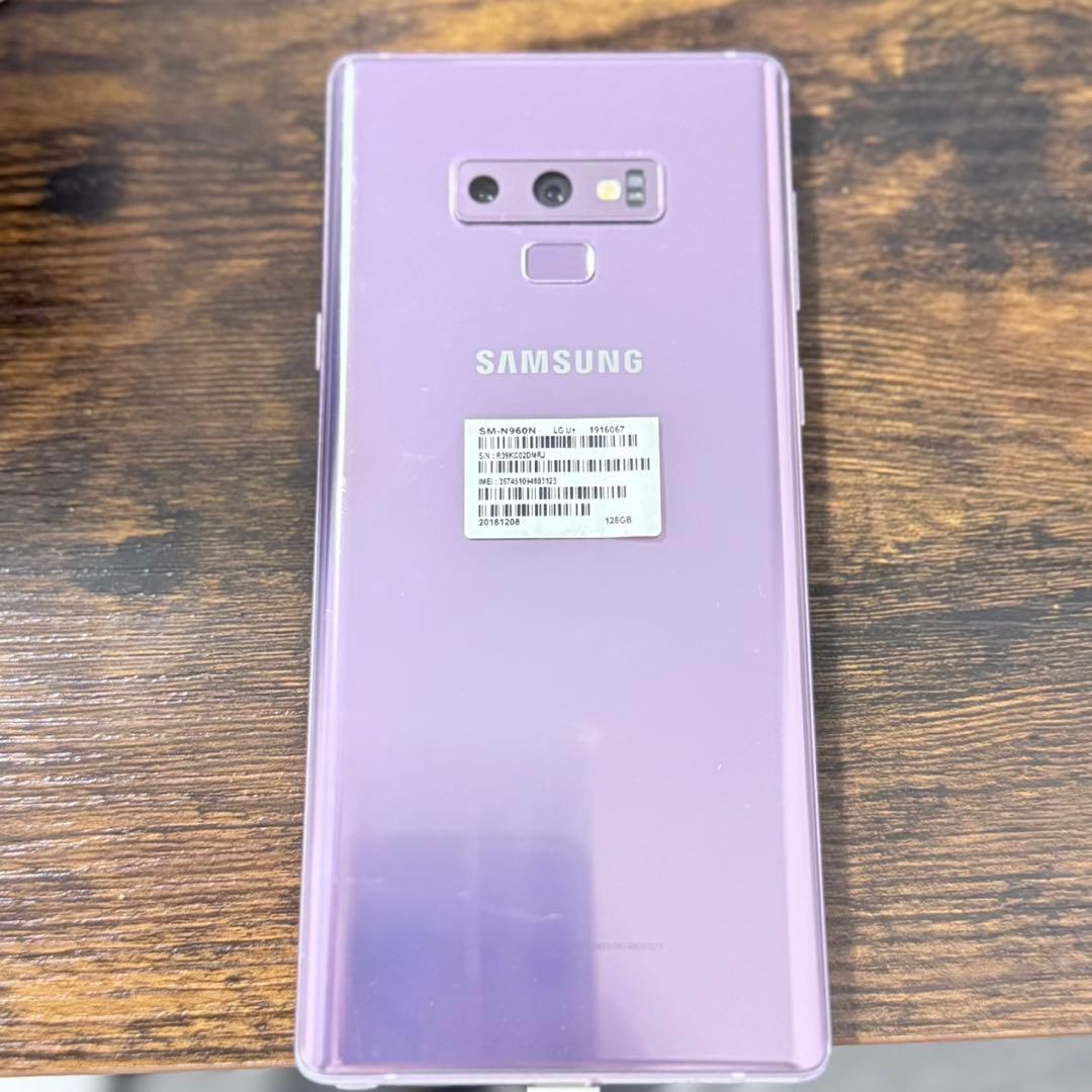 スマートフォン　SAMSUNG GALAXY note9 128GB