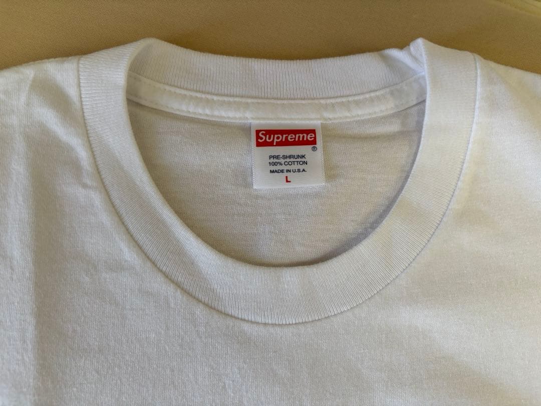 Supreme ロゴプリント Tシャツ Lサイズ ホワイト